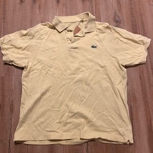 Lacoste Men's Soft Yellow Polo Shirt